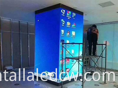 Indoor Edge Led Wall Display Installation 01